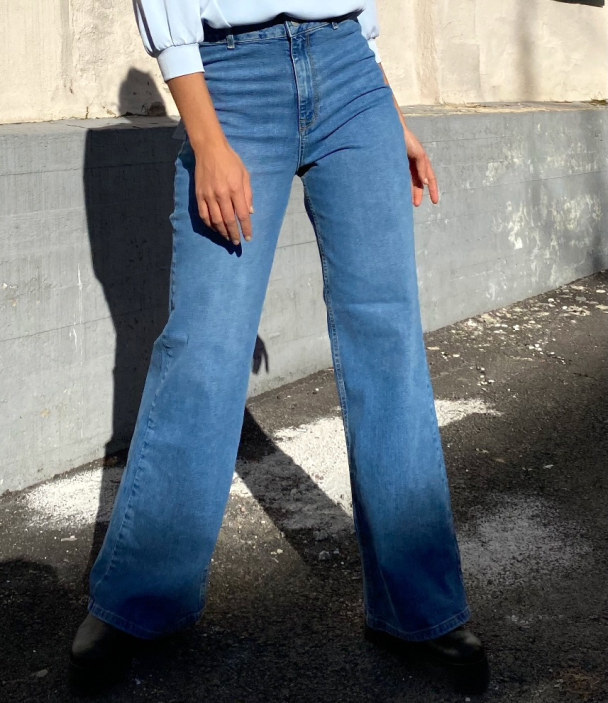 Asly Wide Jeans - Light Blue Denim - Image 6