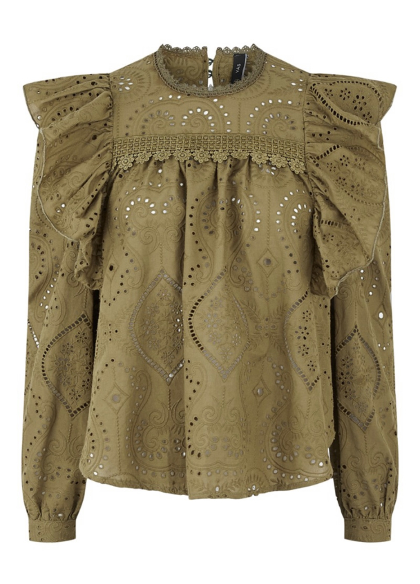Tara 3/4 Top - Military Olive  - Image 2