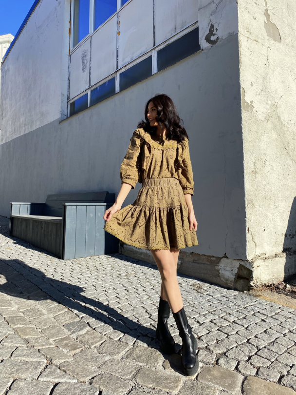 Tara Skirt - Military Olive - Image 3