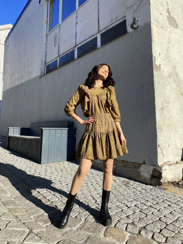 Tara Skirt - Military Olive - Image 4