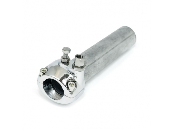 UNIVERSAL METAL THROTTLE GRIP 1" HANDLEBARS, CHROME