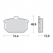 Bremseklosser Front: 80-83 FLT (NU) Rear: XL 79-81 