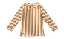 Noah Swim Tee Seersucker - Stripe Mustard/White