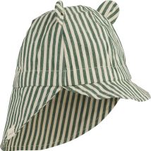 Liewood | Gorm Solhatt - Stripe Garden Green/Sandy