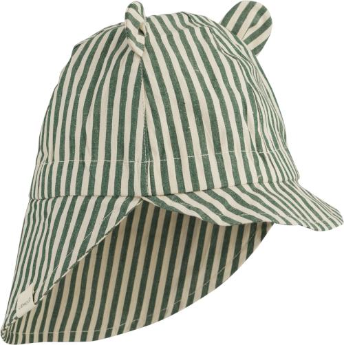 Liewood | Gorm Solhatt - Stripe Garden Green/Sandy