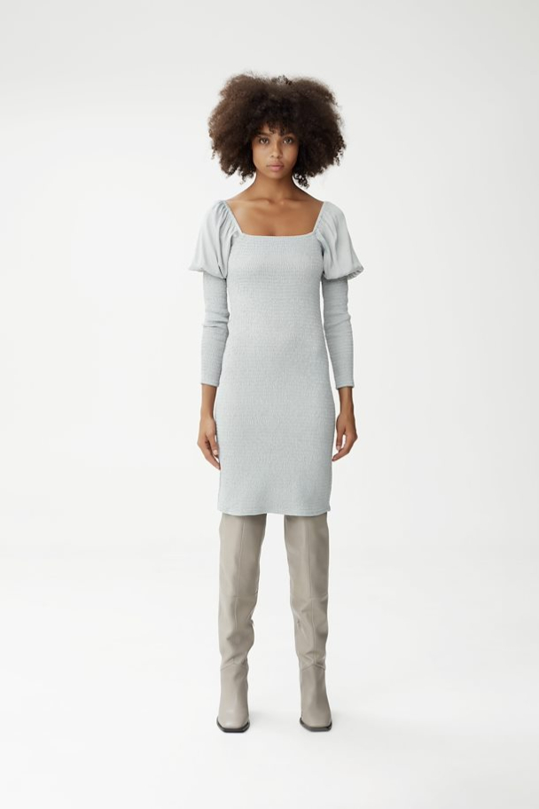 Sunna Short Dress - Slate Grey - Image 4