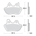 Bremseklosser Front & rear: 00-07 B.T. (excl. FXSTS front); 00-03 XL; 02-05 V-Rod