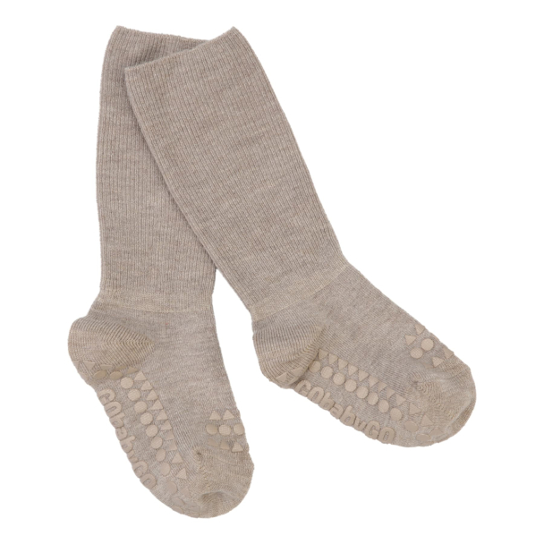 Non-Slip Socks Bamboo - Sand - Image 2