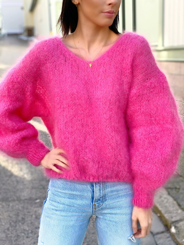 Milana Mohair Knit - Pink - Image 1