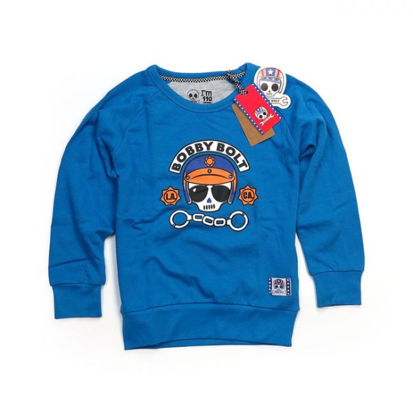 BOBBY BOLT POLICE SWEATER BLUE