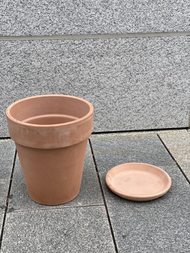 Terrakotta potte 26cm - inkl underfat - Image 5