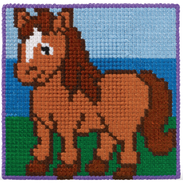 Barnebroderi - Hest