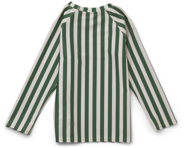 Noah Swim Tee - Stripe Garden Green/Sandy - Image 2