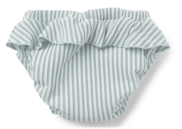 Elise Baby Swim Pants Seersucker - Stripe Sea Blue/White - Image 2