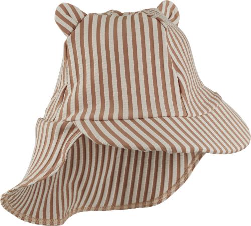 Liewood | Senia Sun Hat Seersucker - Stripe Tuscany Rose/Sandy