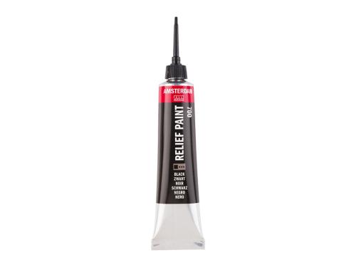 Amsterdam Relief Paint 20ml – 700 Black