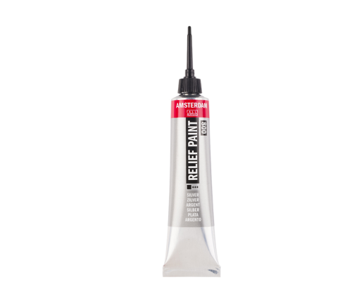 Amsterdam Relief Paint 20ml – 800 Silver