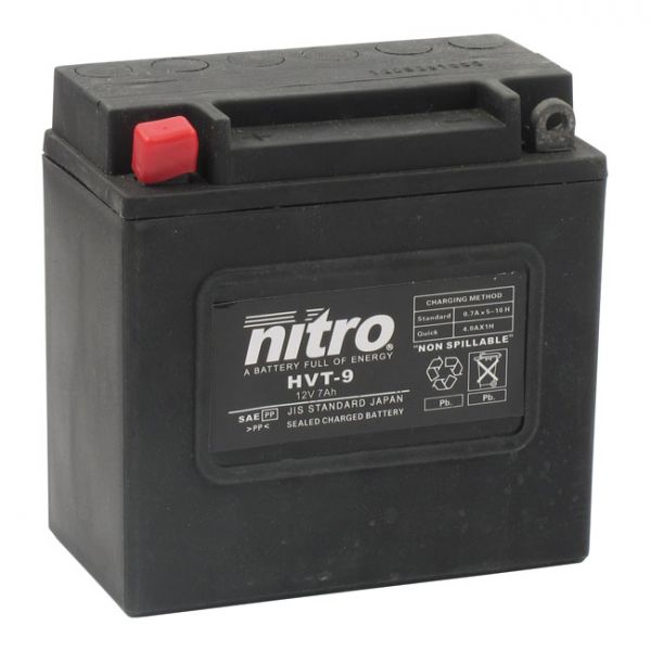 NITRO AGM HVT 9  BATTERY 70-78 XL; 71-78 FX(NU) (KICKSTART MODELS ONLY)