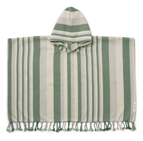 Roomie Poncho - Stripe Garden Green/Sandy/Dove Blue - Image 1