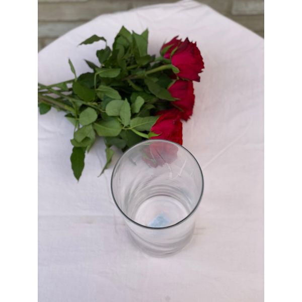 Klassisk glass vase - H:25cm/D:11cm