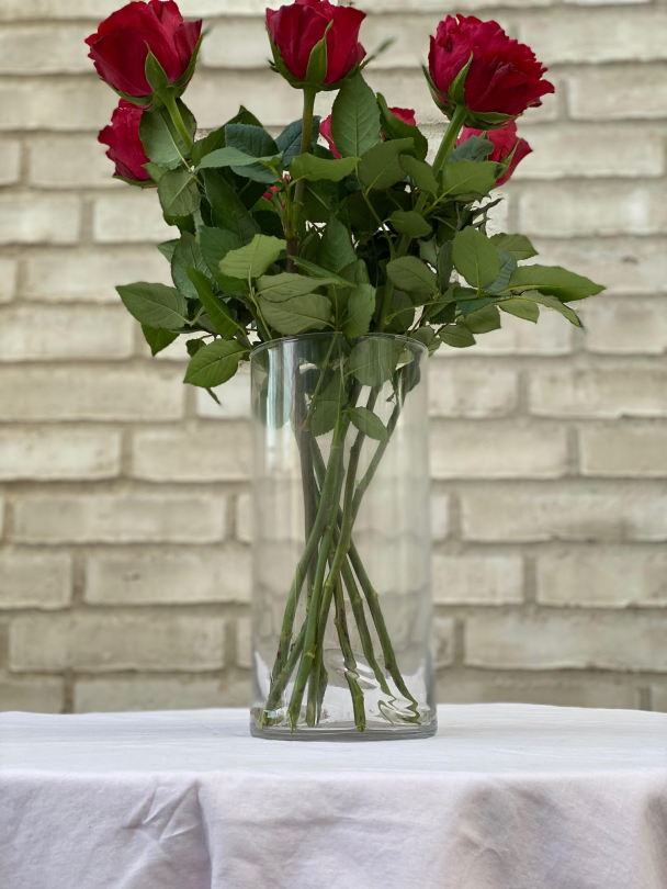 Klassisk glass vase - H:25cm/D:11cm - Image 4