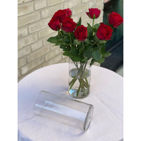 Klassisk glass vase - H:25cm/D:11cm