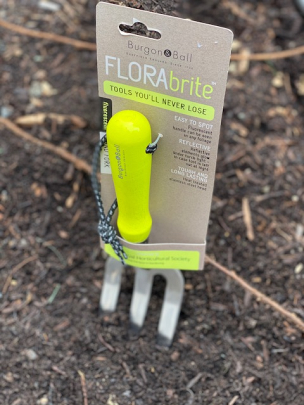 Hage gaffel - Burgon & Ball - Selvlysende Rosa/Gul "Hand Fork"  - Image 2