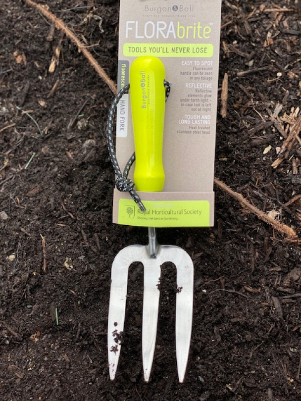 Hage gaffel - Burgon & Ball - Selvlysende Rosa/Gul "Hand Fork"  - Image 6