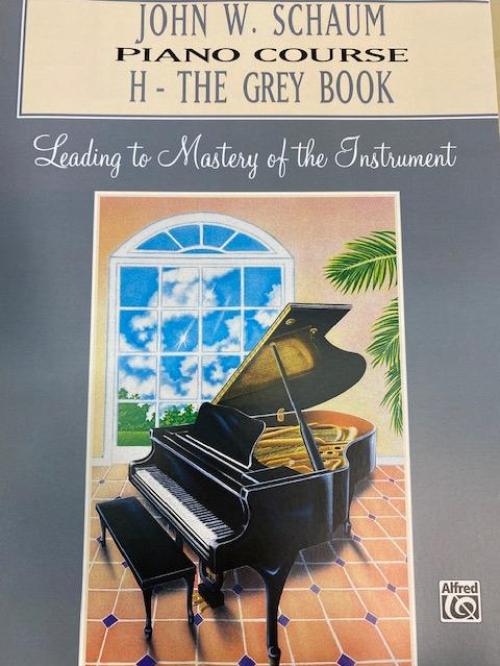 Schaum piano course H grey book