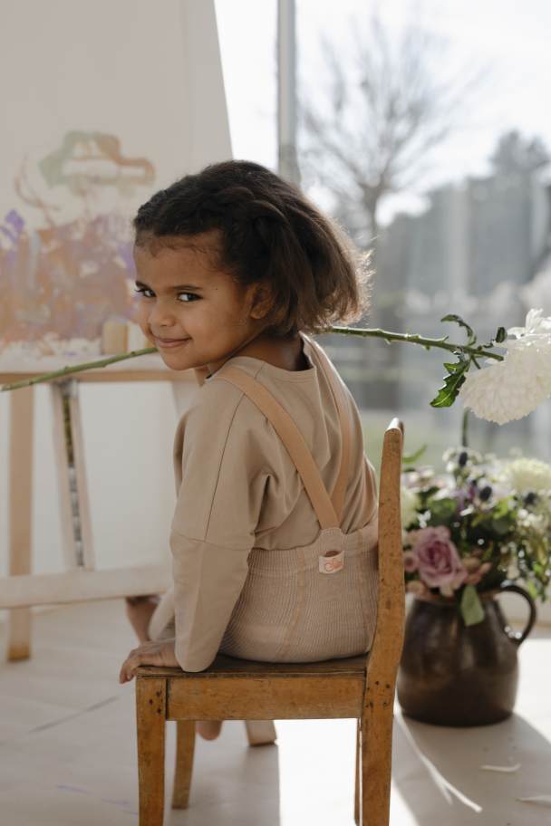 Footless Tights - Silverly Brown - Image 2