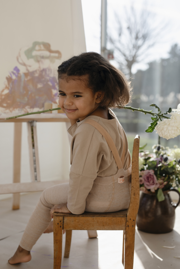 Footless Tights - Silverly Brown - Image 3