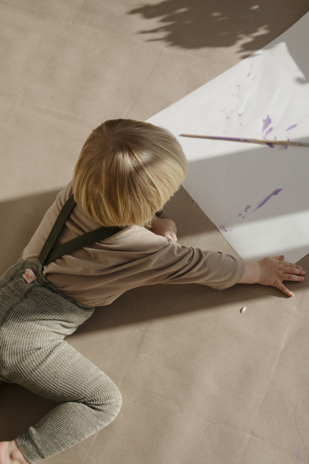 Footless Tights - Creamy Olive - Image 3