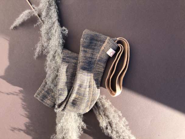 Footless Tights - Charcoaly Brown - Image 5