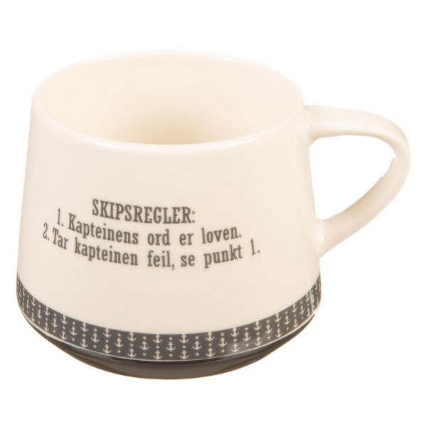 Krus Skipsregler 1 og 2...hvit/blå