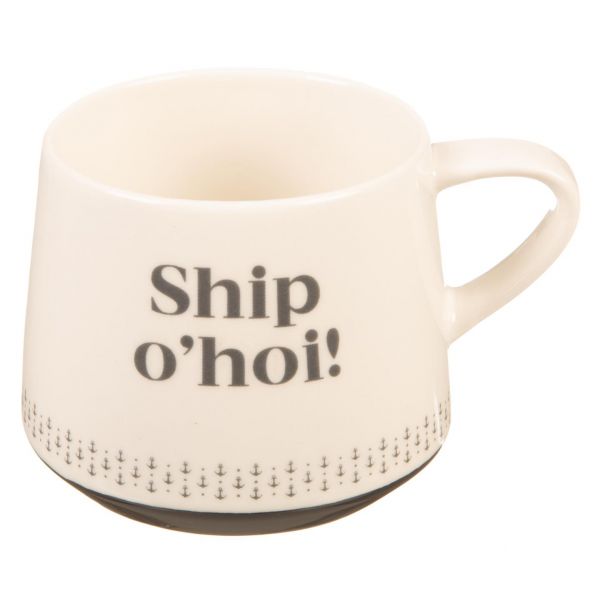 Krus Ship O´hoi...blå/hvit