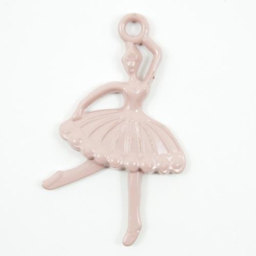 Metall ME143 ballerina rosa Charms