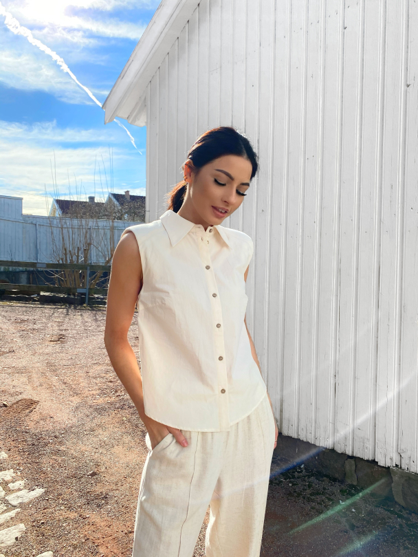 Agana Shirt - Eggnog  - Image 3