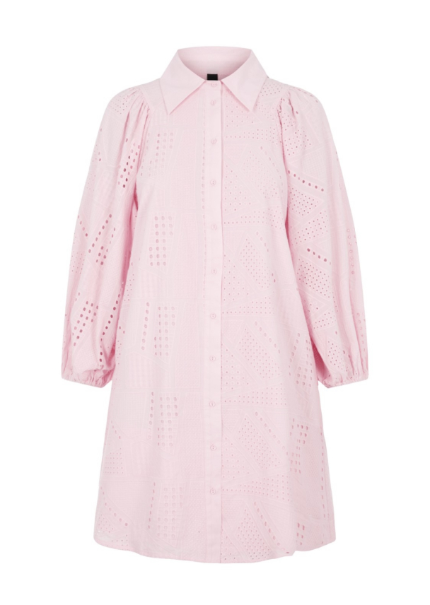 Sado 3/4 Shirt Dress - Roseate Spoonbill - Image 2