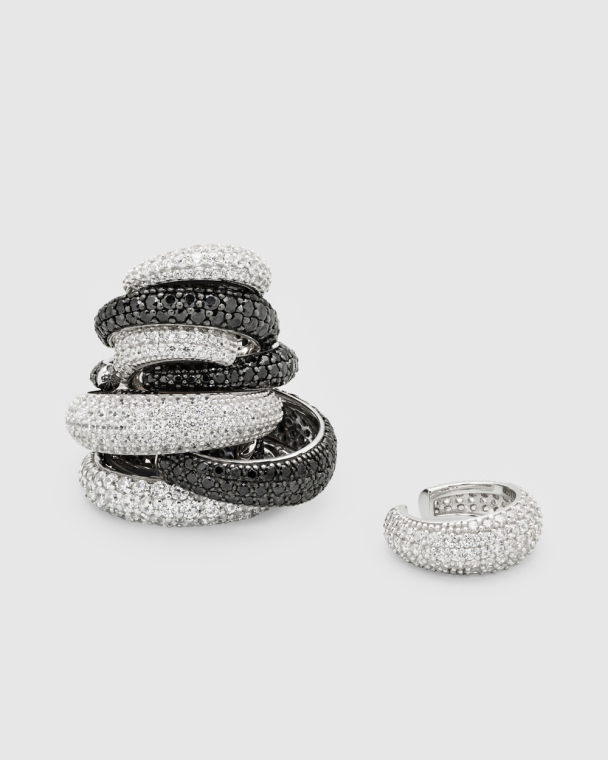 EAR CUFF THICK BLACK - Image 2