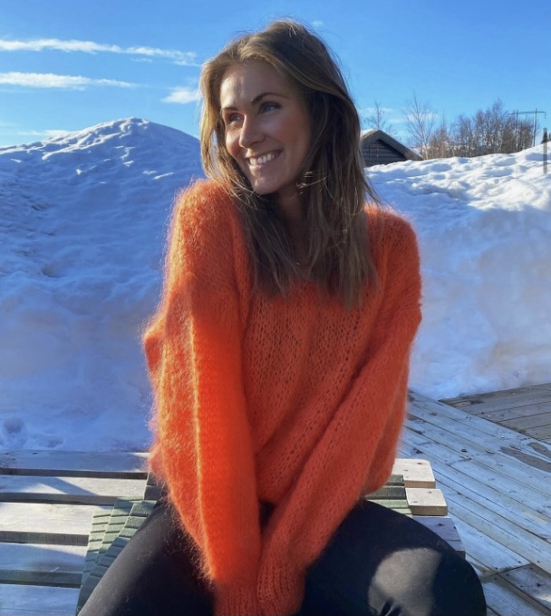 Milana Mohair Knit - Burnt Orange - Image 2