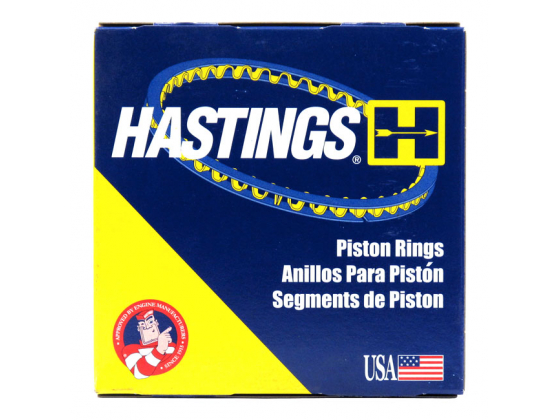 HASTINGS, 3-1/2" BORE PISTON RING SET. CHR/MOLY. STD
