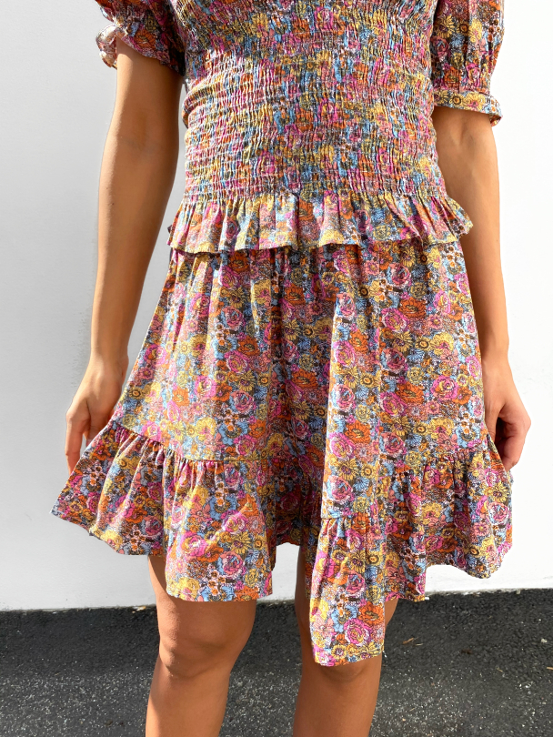 Emina Skirt - Black Aop