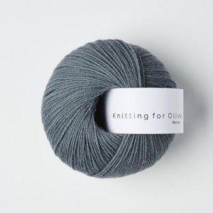 Støvet Petroleumsblå - Merino - Knitting for Olive