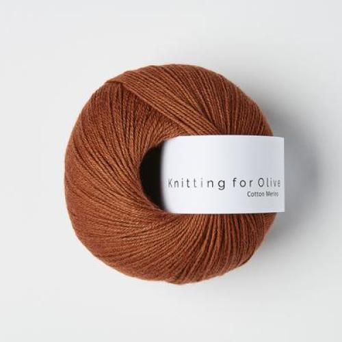 Rust - Cotton Merino - Knitting for Olive