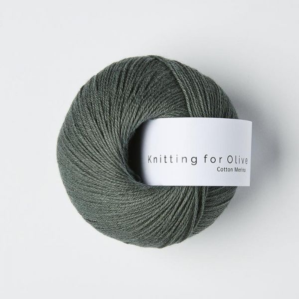 Mørk Søgrøn - Cotton Merino - Knitting for Olive