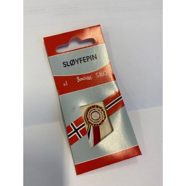 17 mai sløyfepin m/norgeflagg