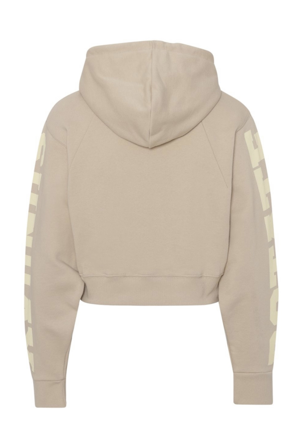 Viola Cropped Hoodie - Hummus  - Image 2