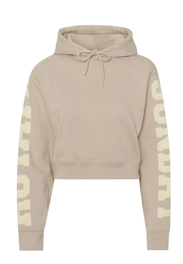 Viola Cropped Hoodie - Hummus  - Image 3