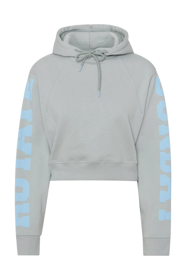 Viola Cropped Hoodie - Blue Surf - Image 2