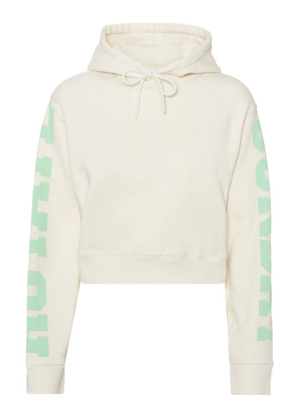 Viola Cropped Hoodie - Winter White  - Image 2